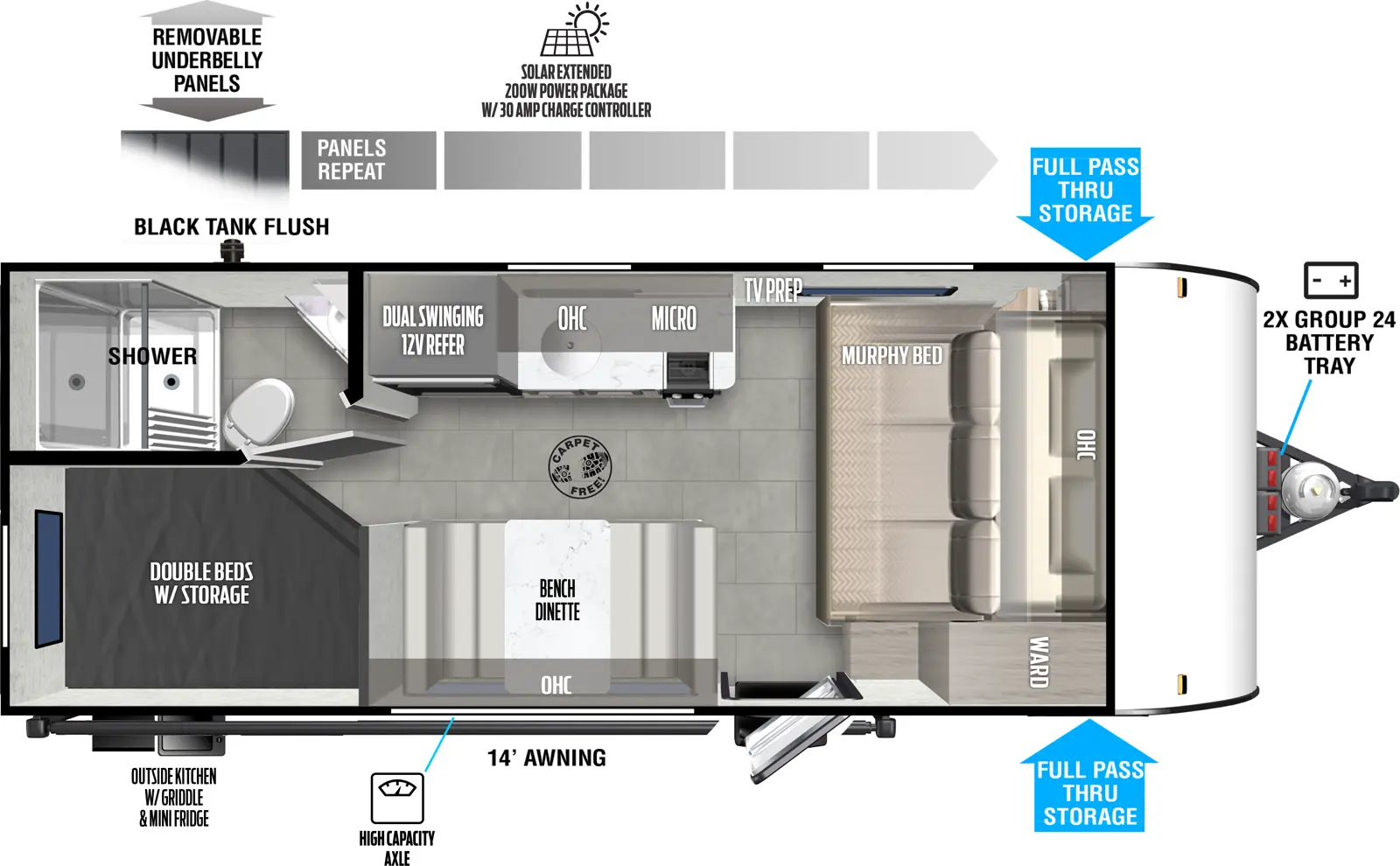 Evo Northwest 179DB Floorplan